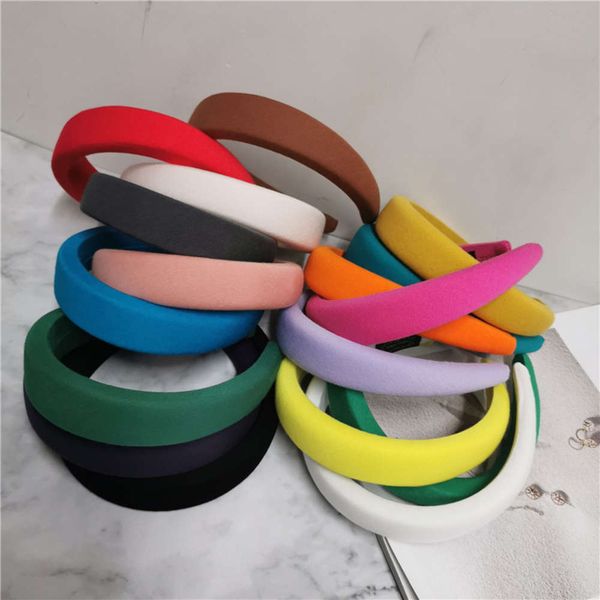 

net red sponge wide edge multi-color hoop thick out press wash face increase, Black;brown