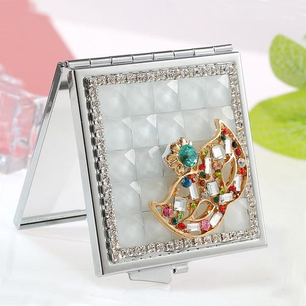 

mini beauty makeup compact pocket mirror,wedding party bridesmaid girl friend gift souvenir,bling colorful crystal mask mirrors
