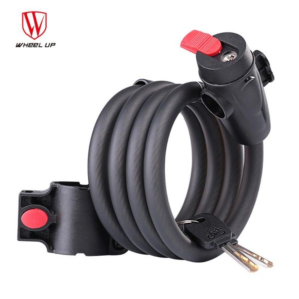 

bike locks wheel up 1.2m 1.8m anti theft steel cable lock security password key mountain mtb bicycle padlock riding cycling equipment