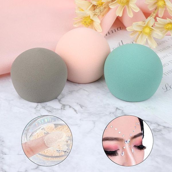 

1pc peach beauty makeup egg powder puff gift perfect package sponge dry moistened super soft1