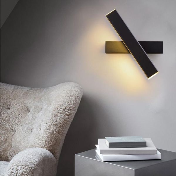 

wall lamp modern nordic led aluminum outdoor indoor ip65 rotated light for stairs bedroom bedside bathroom