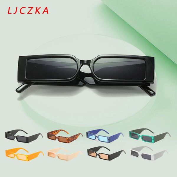 

sunglasses 2021 women's small rectangle summer vintage black frame brand designer square sun glasses female lentes de sol mujer, White;black
