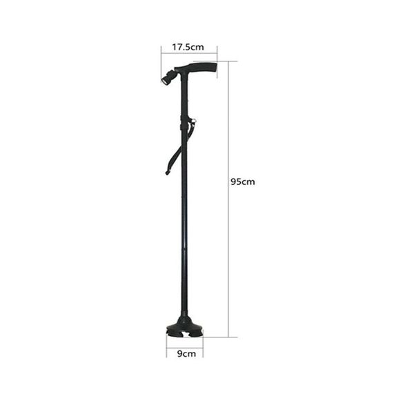 

trekking poles magic non-rewind light folding walking stick 4-section old climbing