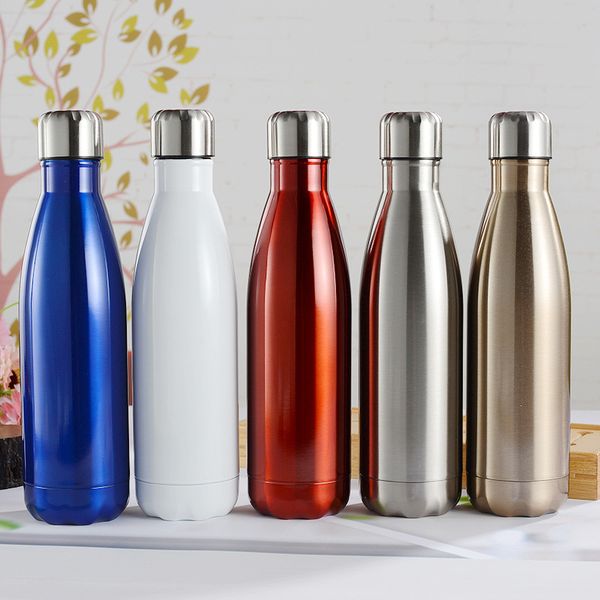 

20pcs #304 stainless steel 500ml mugs thermos bottles cups fashion coke bottle gift customized business advertising water cup