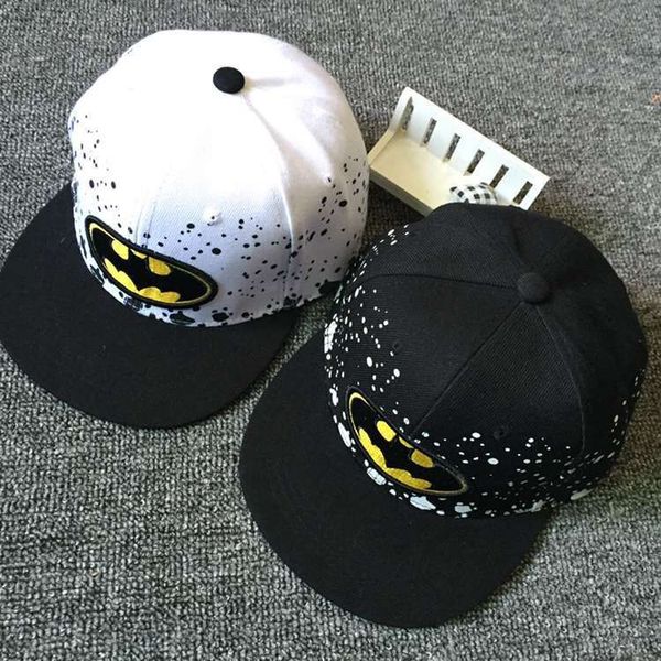 

korean batman hip hop baseball cap sun hat boys and girls, Blue;gray