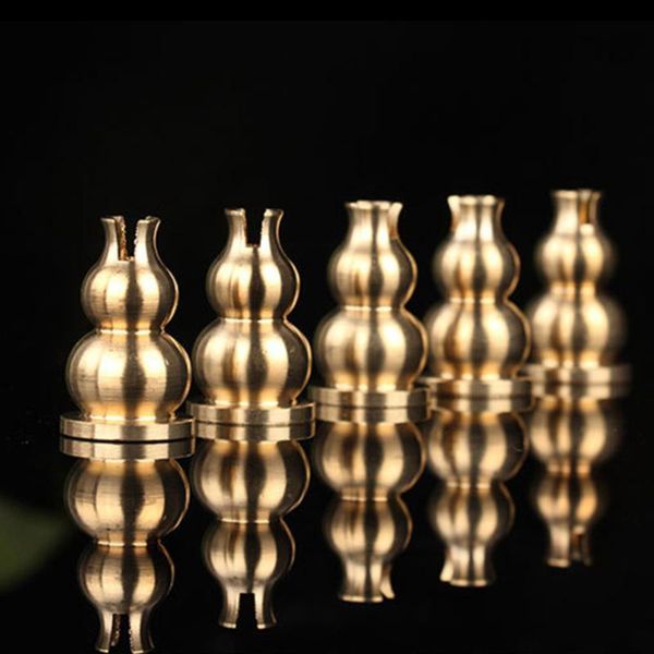 

fragrance lamps 5 pcs 1.6x2.5cm alloy censer holders retro cucurbit core incense stick bottles (golden)