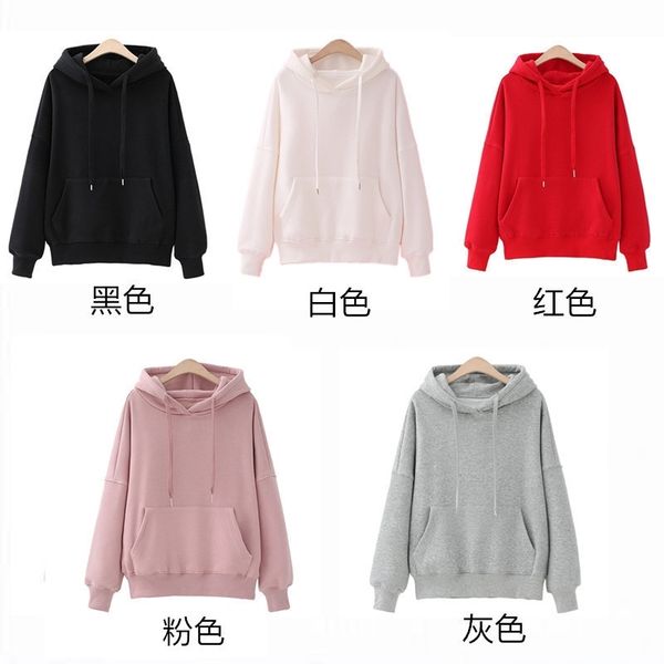 

2020 loose bodice women's plush and hooded korean pure plush jacket net red, Black