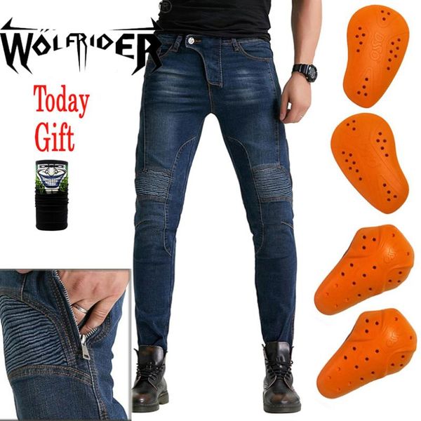 

motorcycle riding jeans anti-fall straight motocross racing pants for men and women wf-11 apparel