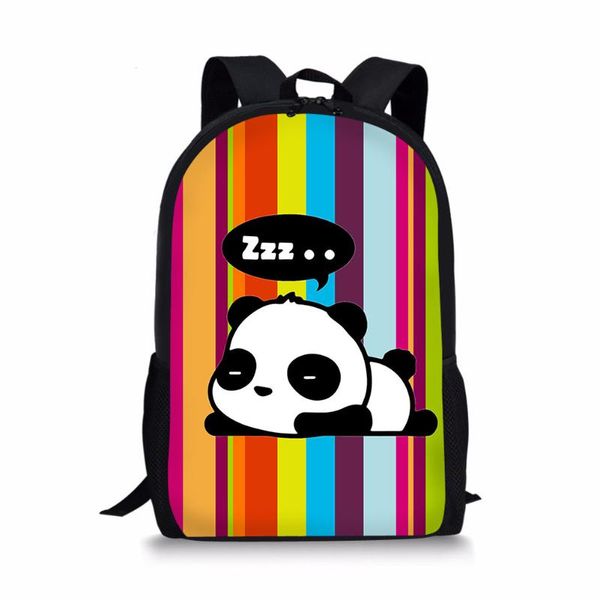 

backpack animal panda 3d print waterproof oxford large capacity 15.6-inch lapbags kids casual school rucksack