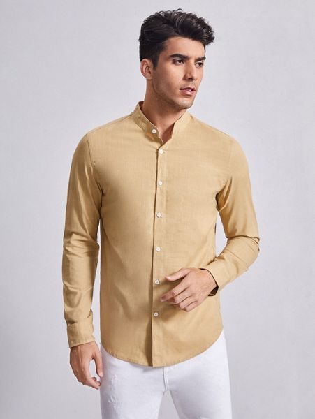 

men mock neck solid shirt y7ut#, White;black