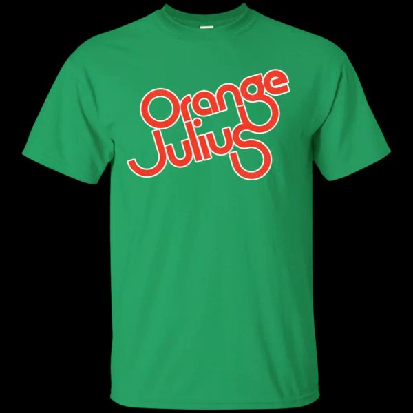 

orange, julius, retro, logo, soda, beverage, t-shirt, 1970's, White;black