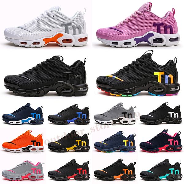 

plus tn kpu cushion mens shoes chaussures se black white orange desinger men trainers sports sneakers size 40-46 s22