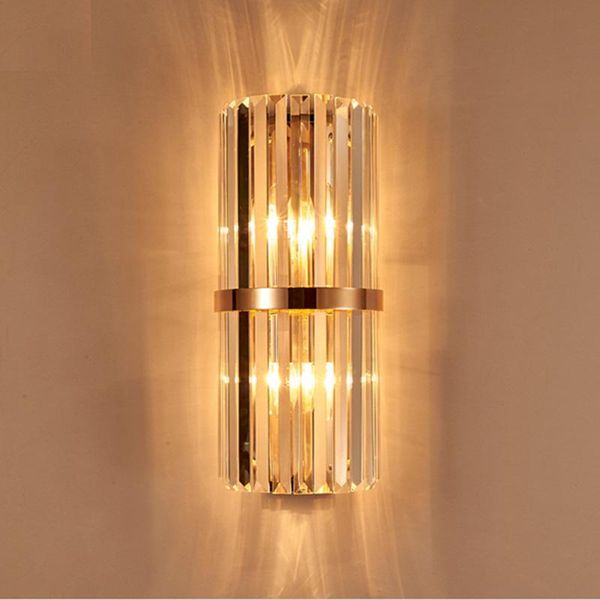 

wall lamp modern crystal livingroom bedroom studyroom bedside decoration porch lighting retro background
