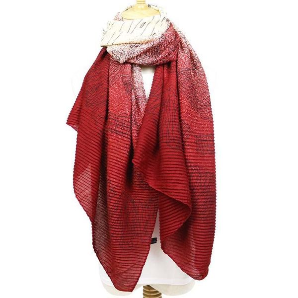 

scarves headscarf 1pcs spring autumn turban sunscreen striped letter winter sunshade wool band printed summer headwear, Blue;gray