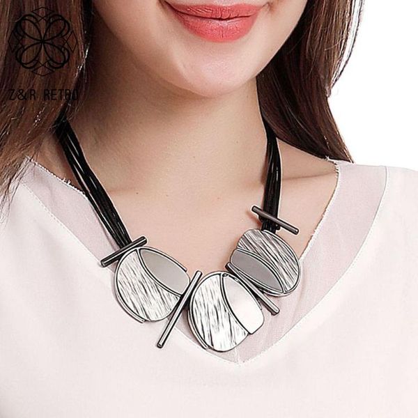 

pendant necklaces trend women's neck chokers necklace pendants statement costume jewelry chains 2021 fashion suspension accessories unu, Silver