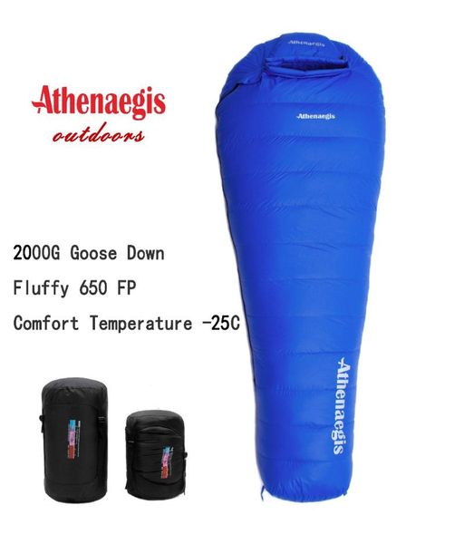 

sleeping bags athenaegis ultralight comfortable waterproof 2000g white down filling can be spliced winter bag