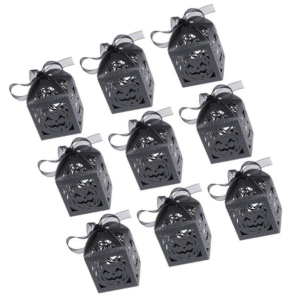 

gift wrap 100pcs hollow-out paper boxes party pumpkin pattern candy #q6