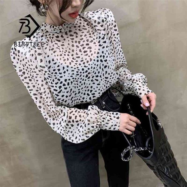 

women elegant long sleeve polka dot blouses shirt spring autumn casual high-neck pullover office lady hollow out t0d17c 210419, White