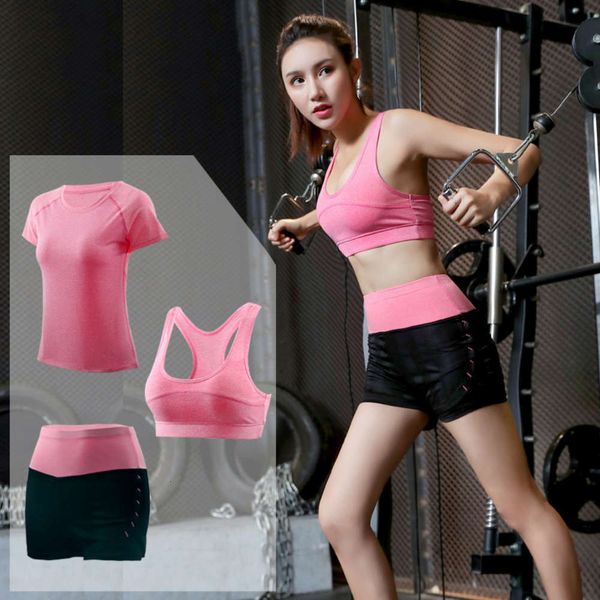 

women's tracksuits tracksuitswomen tracksuits women's three piece set high waist fast dry running suit fitness clothes yoga girl f, Gray