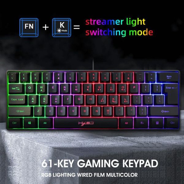 

keyboards v700 usb backlight 61 keys gaming rgb keyboard for gamers with multiple shortcut key combinations pubg mar18