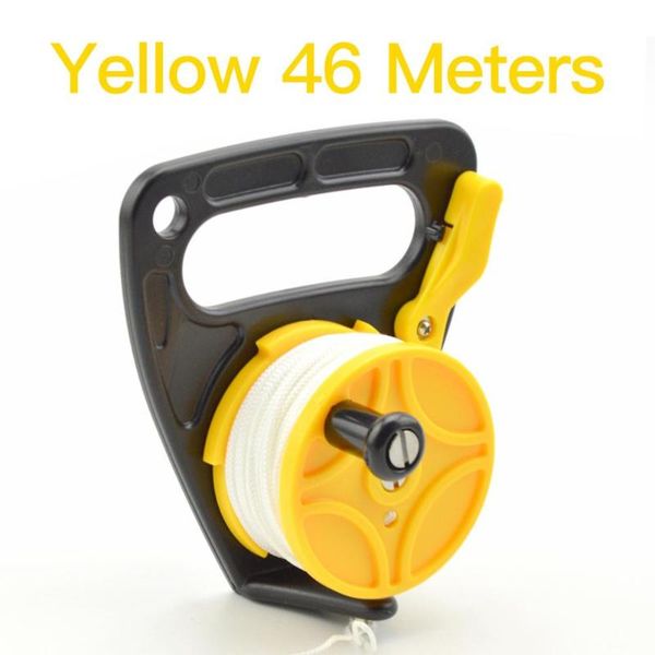 

pool & accessories 46/83m line handheld diving cave reel 8-strand nylon rope for underwater scuba wreck snorkeling smb accessory