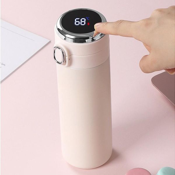 

water bottles digital temperature display vacuum-insulated stainless steel mug 2 model 14 oz various color for student qjs shop