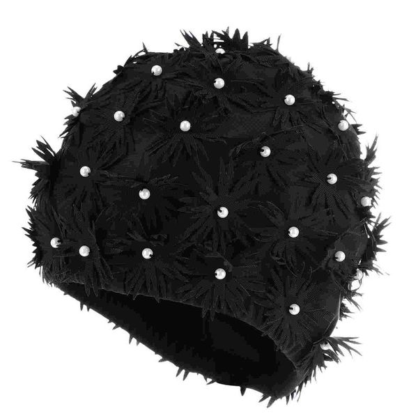 

swimming caps swim flower design hat for girl