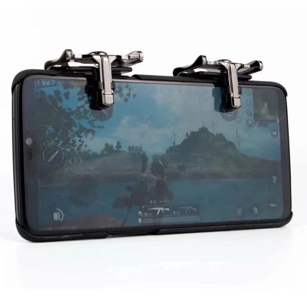 

smart phone mobile gaming trigger l1+ r1 shooter for knives out/ rules of survival/ pubg game fire button cell keyboards