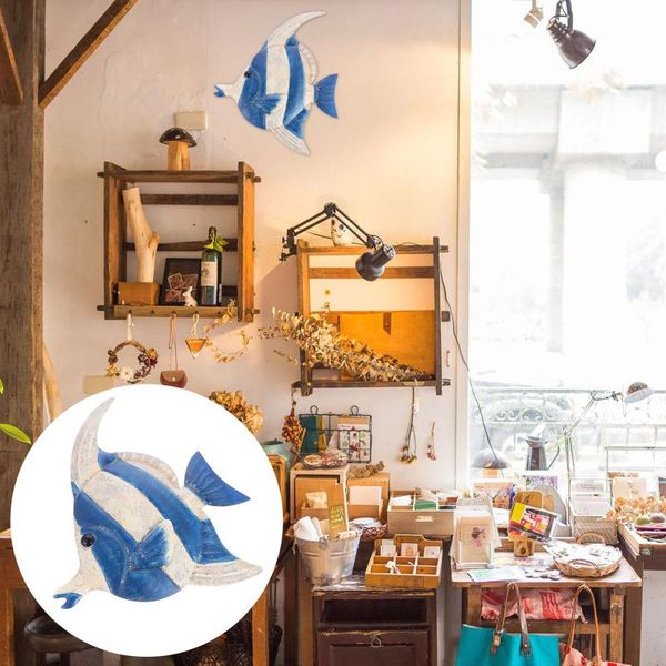 

wall stickers fashion iron fish background decor art sculpture hanging decoration