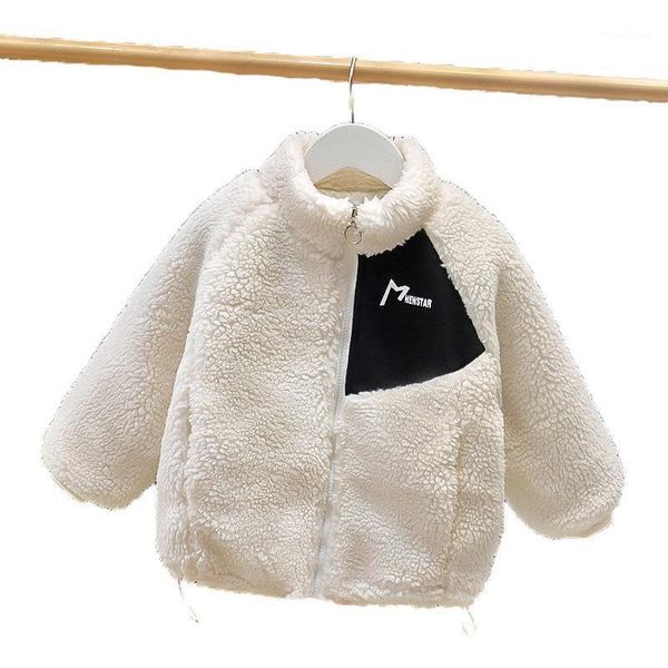 

jackets polar fleece velvet thicken clothing kids boys girls winter coat warm outerwear windproof children jacket unisex1, Blue;gray