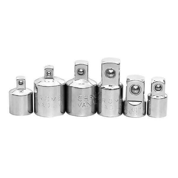 

hand tools 6pcs ratchet wrench socket converter head sleeve adapter 1/2 big 3/8 1/4 steel 12.5mm household