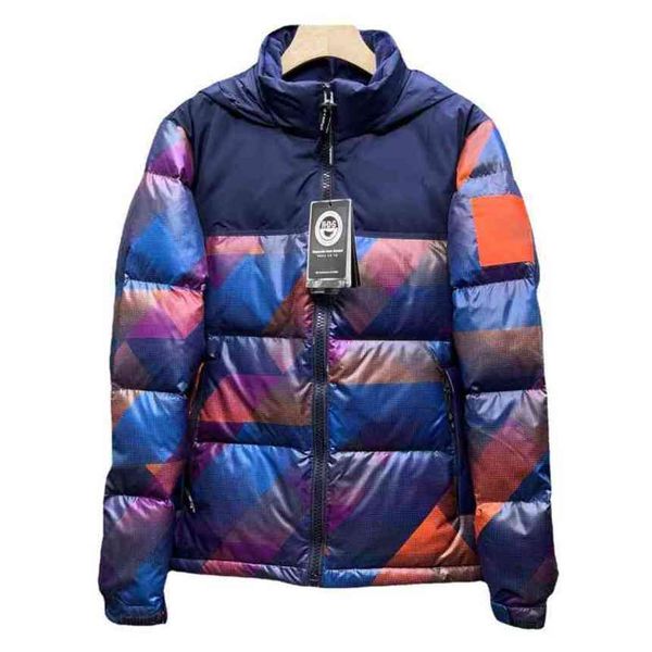 

cotton tnf fashion classic 1996 parkas couples men and womens wear medium gooses letter embroidery printing puffer jacket coat, Black