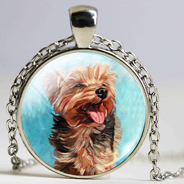 

charms jewelry simple dog image design beagle necklace cute pet picture locket pendant gift for her necklaces, Silver