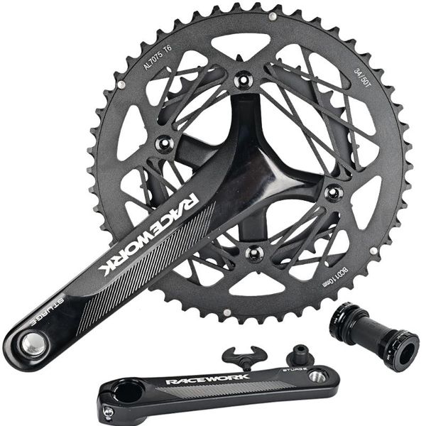 

bike heels & chainwheels road chain wheel 10/11/12 speed 110bcd hollow double sprocket 170mm 50-34t 53-39t bicycle crank with bb