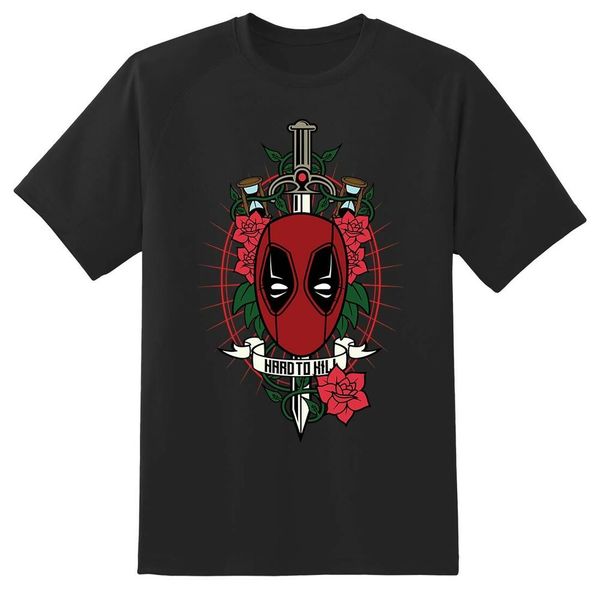 

hard to kill mens t shirt black or white tee, White;black