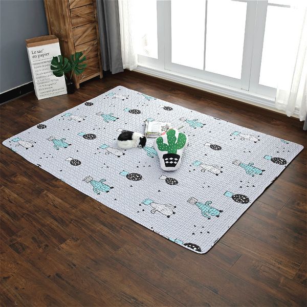 

cotton quilted children crawling developing mats kids rug puzzle kids game pad toys home decor carpet tatami rug