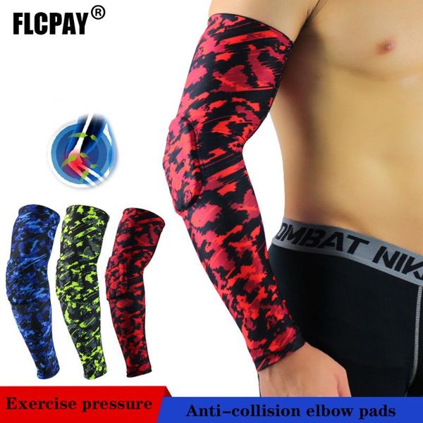 

1pcs sports honeycomb anti-collision elbow pads non-slip elastic arm sleeve basketball volleyball climbing protective gear & knee, Black;gray