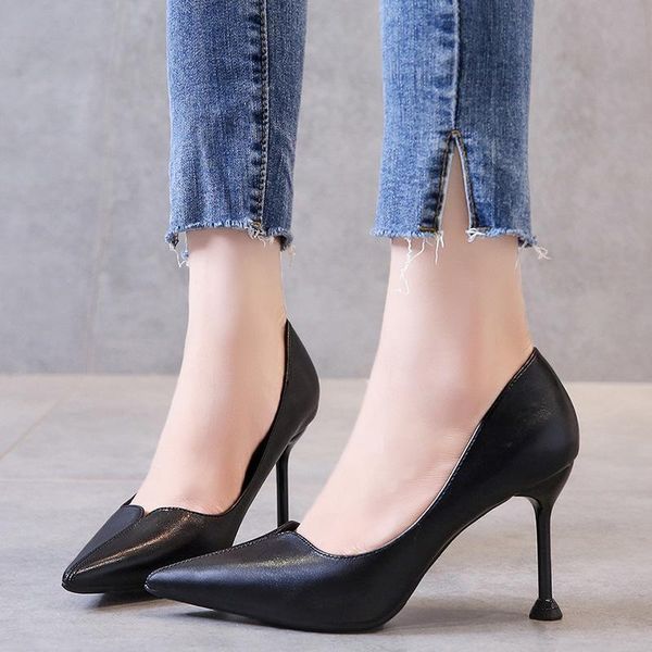 

ladies high heels women party shoes pumps fashion brand office black super heel 8.5cm a1943 dress