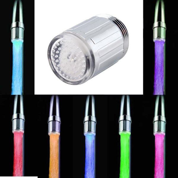 

other faucets, showers & accs led faucet light tap nozzle rgb 7 colors change blinking temperature aerator water saving kitchen bathroom acc