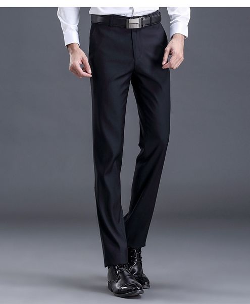 

men's pants pijtrl men's trousers of quality, classical, formal, fair, casual, professional, for business, office 0nlx, Black