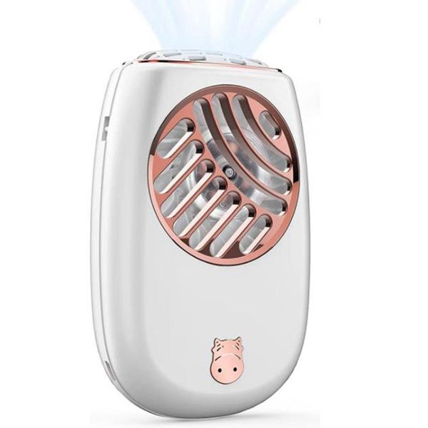 

electric fans portable neck fan handheld mini leafless 2000mah personal with lanyard,for summer eyelashes,3 speed