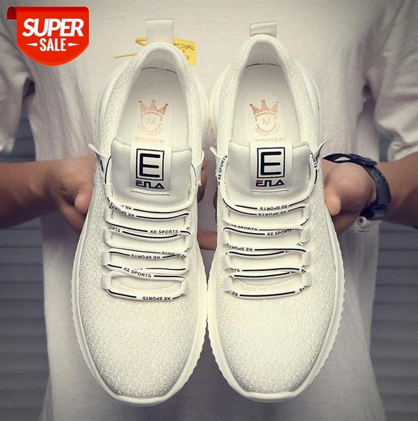 

men's shoes, breathable mesh running sneakers, korean version, white male students' casual shoes #rl0x