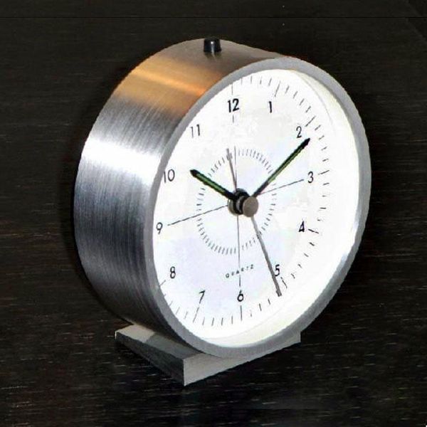 

silent aluminum alloy alarm clock with light in star el rooms japan and korea