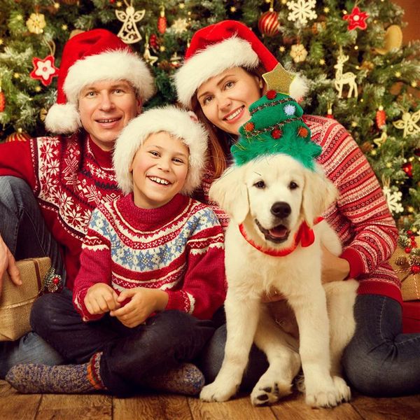 

dog apparel christmas headband creative pet hair hoop tree headdress funny cat dogs puppy accessories