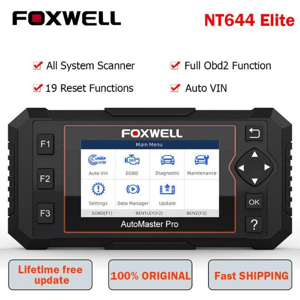 

code readers & scan tools foxwell nt644 elite obd2 professional scanner read reader full system abs bleeding oil epb sas reset car diagnosti