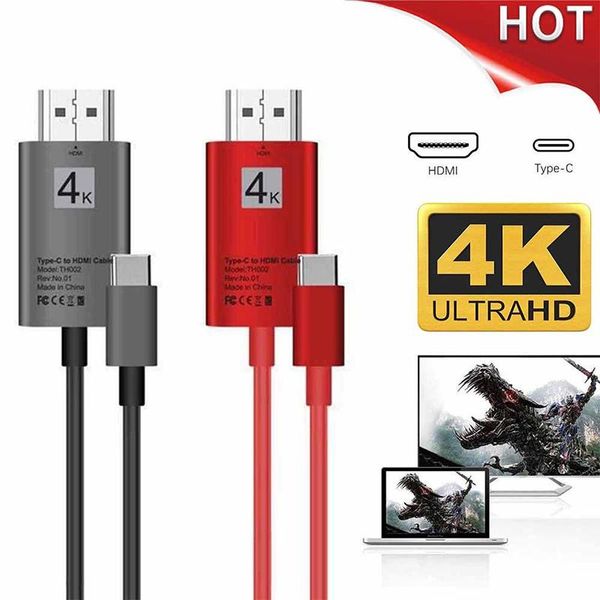 

audio cables & connectors 4k usb 3.1 usb-c type c to cable hdtv adapter for lenovo thinkpad x1 2021 macbook pro s8 s9 note8