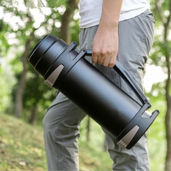

outdoor sports kettle stainless steel portable mountaineering travel kettle large capacity insulation cup 2500ml2021
