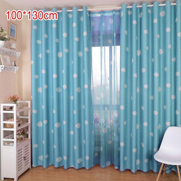 

blinds kids clouds design window black-out cloth curtain panel eyelet blockout