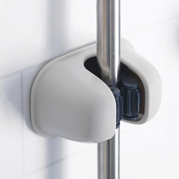 

non-marking mop holder punch hook dark blue clip hooks & rails