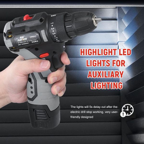 

brushless lithium electric drill two-speed rechargeable household hand portable screwdriver professiona drills